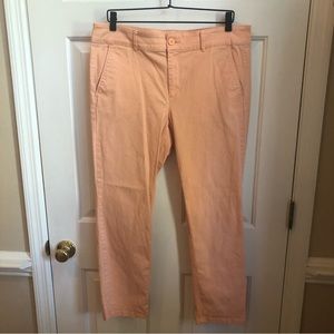 Loft girlfriend chino peach pant
